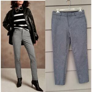 Banana Republic Sloan Womens skinny slim Dressy Pants Gray Size 4 Career Preppy